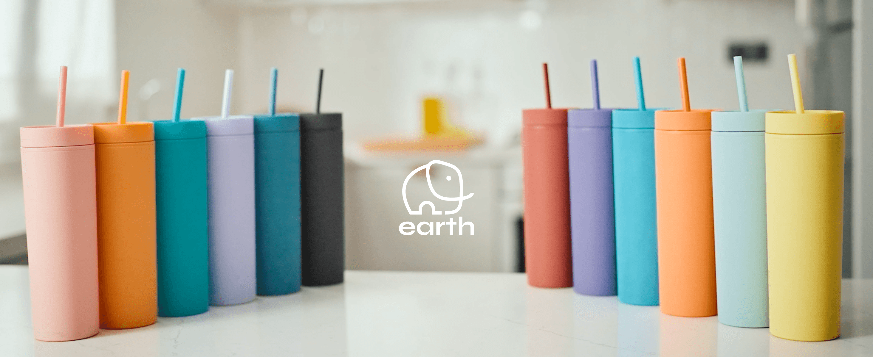 Acrylic Skinny Tumblers Earth Drinkware