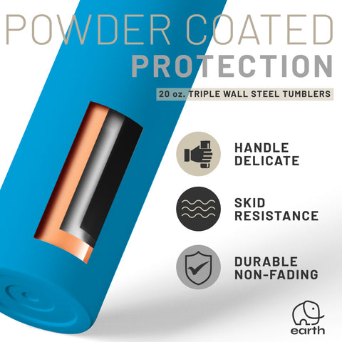 Blue, Teal, Pink, Tiffany - 20 oz Tumblers with Straws and Lids