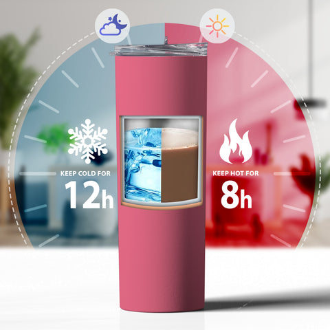 Wine Red, Teal, Tiffany, Yellow - 20 oz Tumblers with Straws and Lids