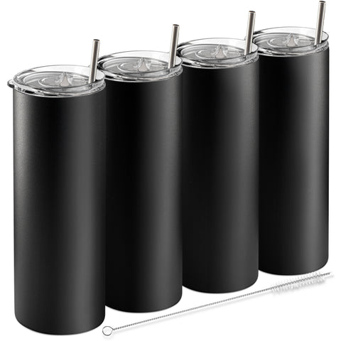 Stainless Steel Black Tumbler 20oz. (Blank)